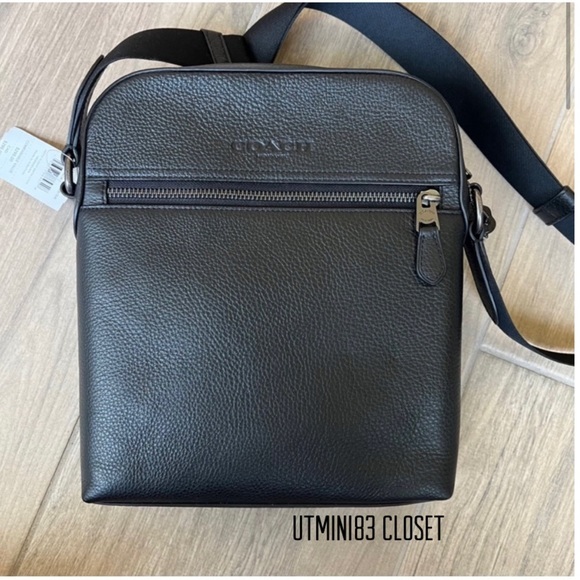 🚫SOLD🚫🔲💯NEW🔲Coach Men Flight Houston Bag🆕Messenger bag/crossbody bag - Picture 2 of 12
